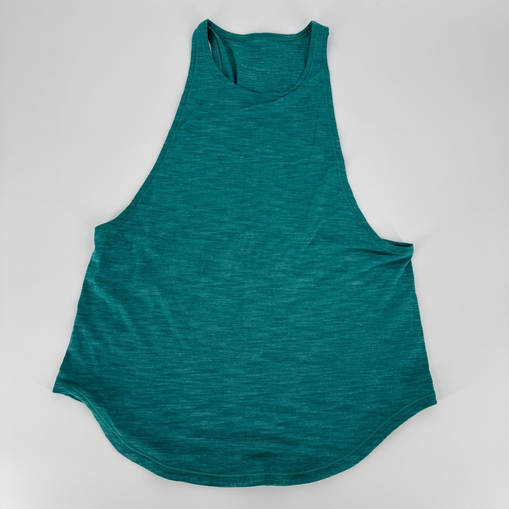 Lululemon Love Tank Heathered Teal Racerback‎ Women's Size 6 Lightweight